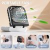 Portable Rechargeable, Mini Handheld, Electric Personal Fan 3000mAh Battery Operated Fan with Lanyard