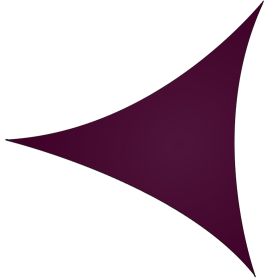 Shade Sail Patio Cover Shade Canopy Camping Sail Awning Sail Sunscreen Shelter Triangle Cover For Kindergarten Playground Outdoor (Option: SunShadeCanopy11InPURP)