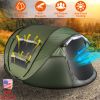 5-8 Person Pop Up Automatic Waterproof Instant Setup Tent with 4 Mosquito Net Windows Carrying Bag for Camping Hiking Climbing Adventure